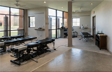 Treatment room at Cormier Chiropractic